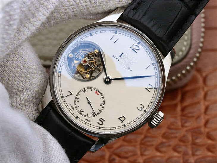 IWC PORTUGUESE TOURBILLON ZF FACTORY BLACK STRAP