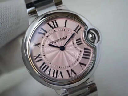 BALLON BLEU DE CARTIER  33MM V6 FACTORY PINK DIAL