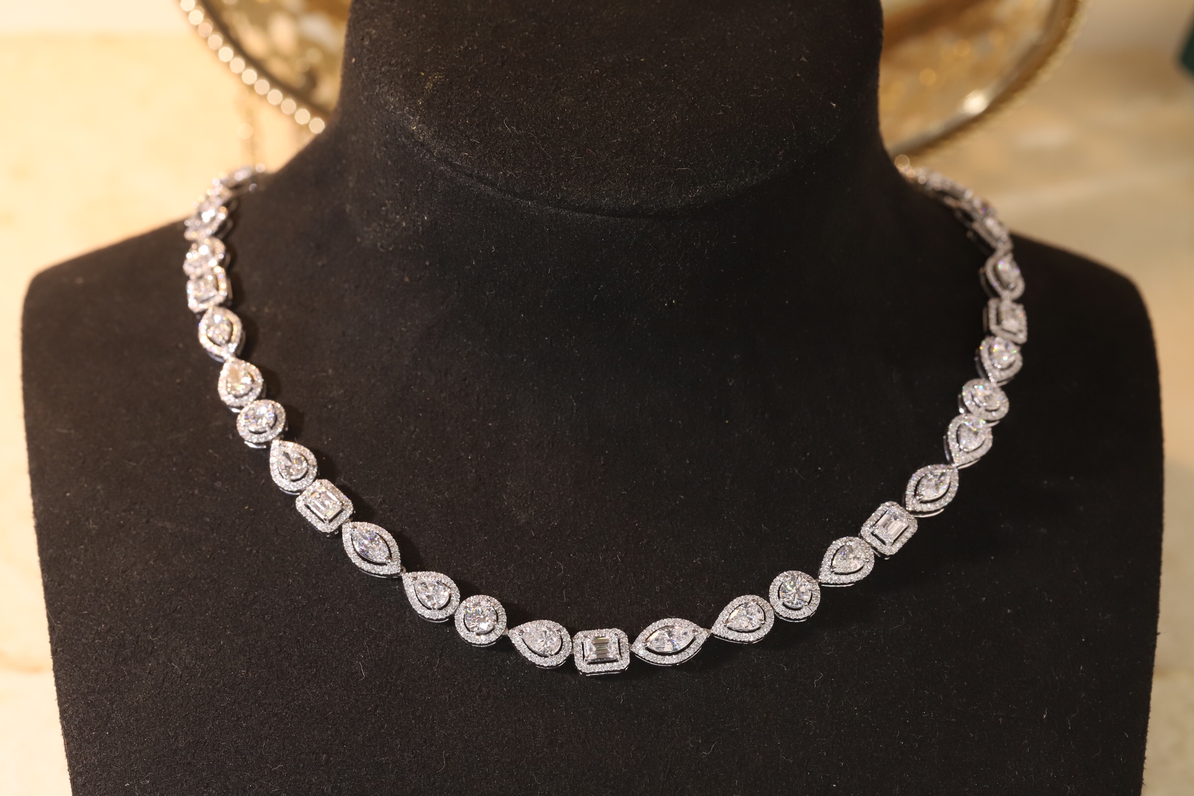 10k gold Eternal Glory · 14ct Full Pavé Lab Grown Diamond Necklace