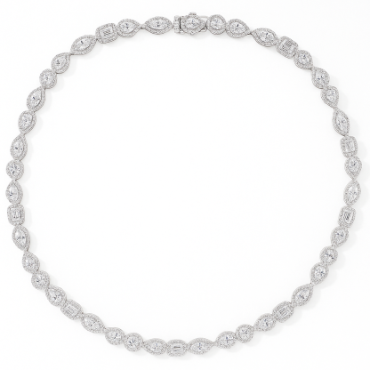 10k gold Eternal Glory · 14ct Full Pavé Lab Grown Diamond Necklace