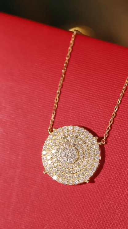 18k Gold Necklace with 0.50ct Natural Diamond