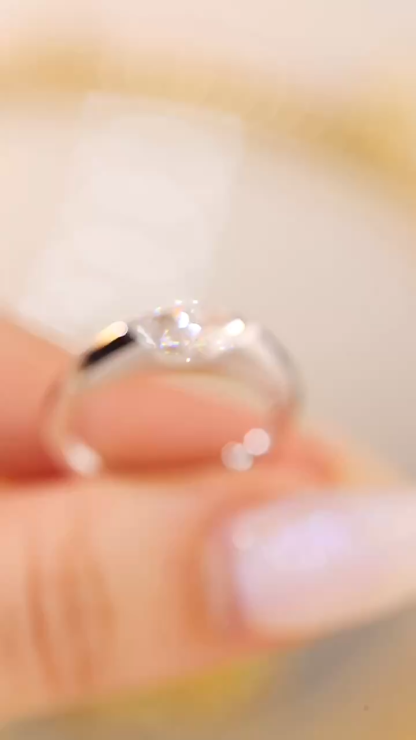 Trendy 10K Gold 1ct Lab-Grown Marquise Ring, Bezel Slim Band, Stylish Date & Party Wear