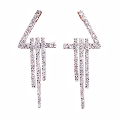 18k Gold Earrings Studded with 0.30ct Natural Diamond