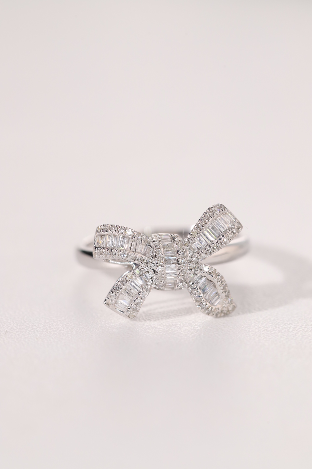 18K Gold 0.5ct Natural Diamond Butterfly Ring Luxury Wedding Jewelry for Women