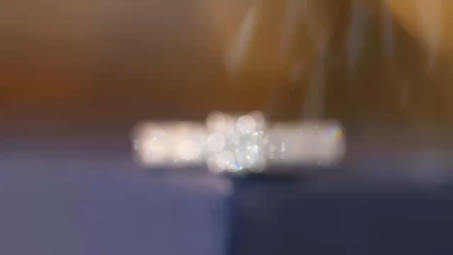 18k gold ring set with a natural diamond; the diamond features a Tapered Baguette cut and weighs 0.40carats.