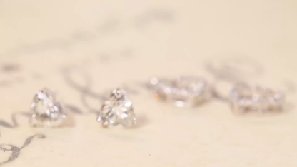 10K gold Romantic Versatility · Heart Cut Lab Grown Diamond Two-Way Earrings