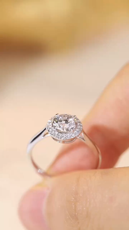 Eternal Grace · 1ct Lab Grown Diamond Halo Ring