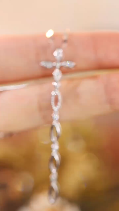 18k Gold Diamond Necklace with 0.11ct Natural Diamond