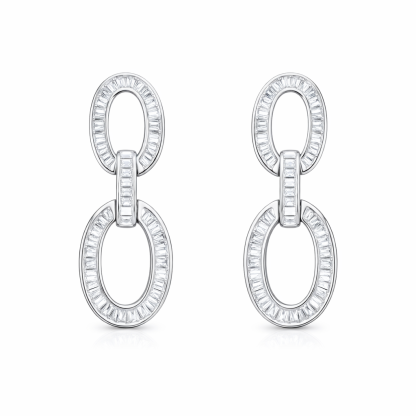 18k gold earrings set with 0.70ct natural diamond