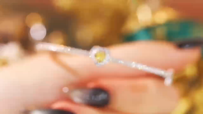 Love 18k Gold Bracelet with Yellow Diamond; the bracelet is set with 1.00ct natural diamond.