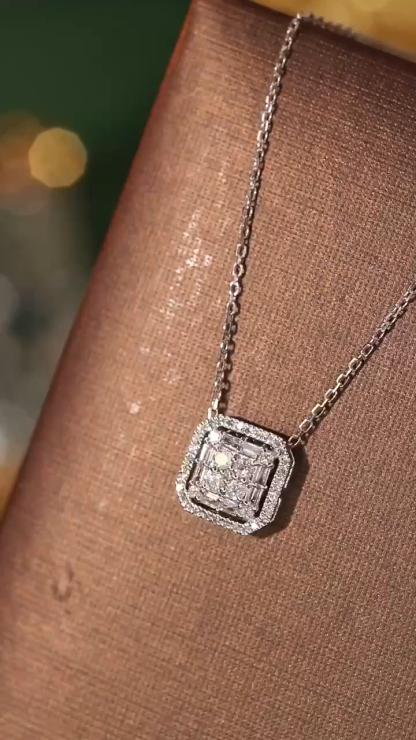 18k Gold Necklace with 0.24ct Natural Diamond