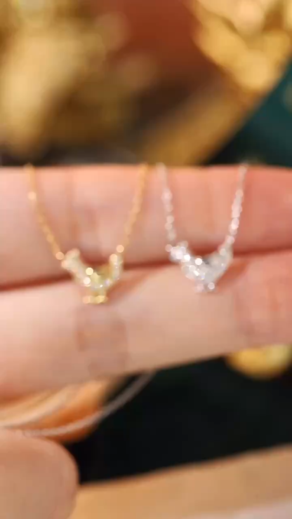 18k Gold Necklace, Chinese Cultural Elements Zodiac Series – Chick, Natural Diamond 0.10ct Chinese Zodiac