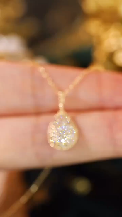 18k Gold Diamond Necklace with 0.52ct Natural Diamond