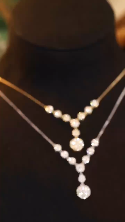 18k Gold Necklace with 1.10ct Natural Diamond