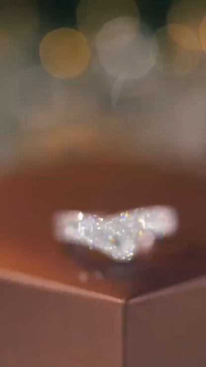 18k gold ring set with a natural diamond; the diamond features a Tapered Baguette cut and weighs 0.50 carats.