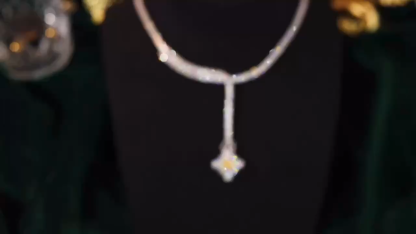 18k Gold Necklace – Luxury Diamond-Set Necklace Suitable for Any Occasion, with 10ct Natural Diamonds