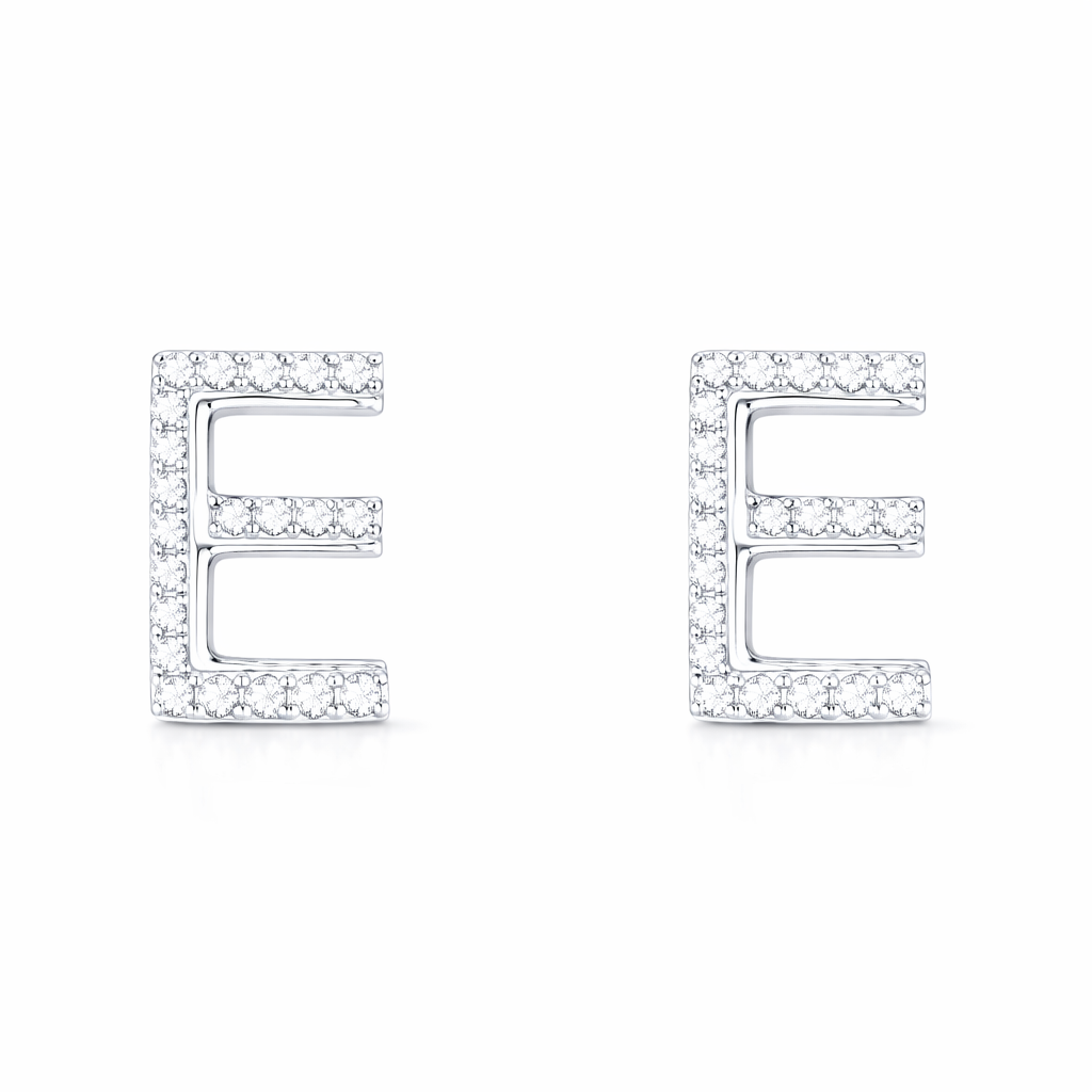 Leaves 18K Gold Natural Diamond Stud Earrings | Cluster-Set 0.24CT Diamonds