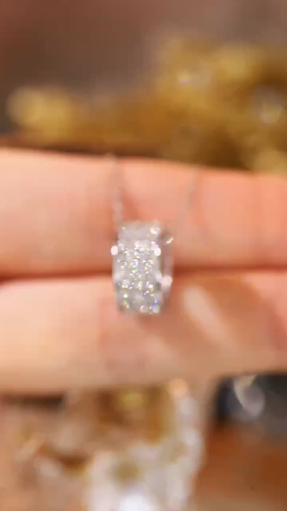 18k Gold Diamond Necklace with Star Design, Natural Diamond 1.10ct