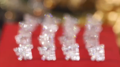 18k Gold Earrings, Studded with 0.60ct Natural Diamond 