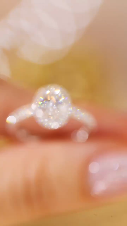 10k Gold Diamond Ring, Laboratory-Grown Diamond, 1.45ct