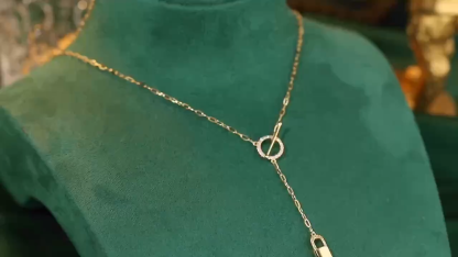 18k Gold Necklace with 0.20ct Natural Diamond