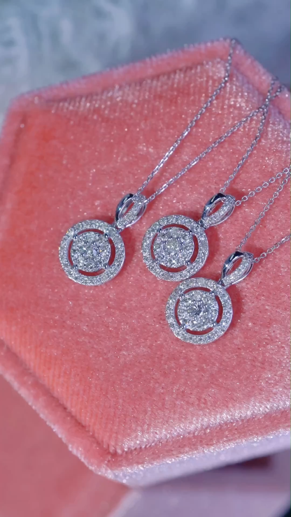 18k Gold Diamond Necklace with 0.35ct Natural Diamond