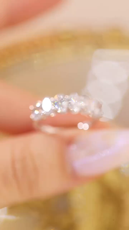 Antique Engraved Floral Engagement Ring