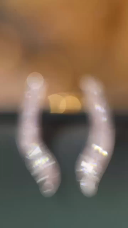 18k Gold Earrings, Studded with 0.50ct Natural Diamond 