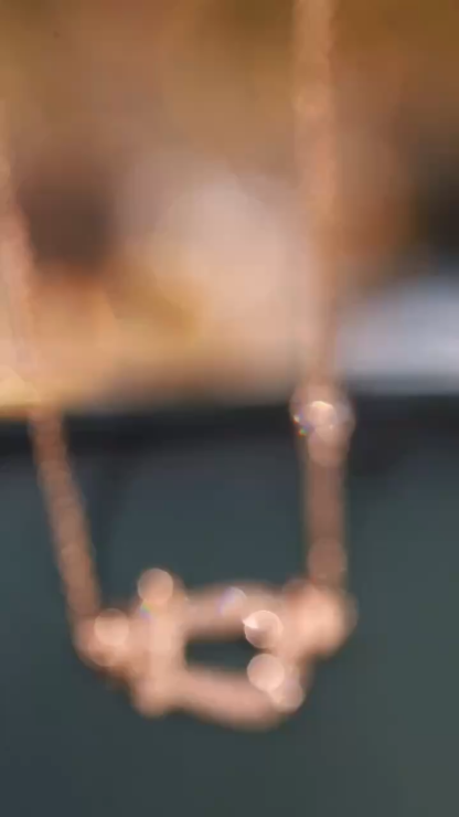 18k Gold Necklace, Fred Design, Natural Diamond 0.15ct