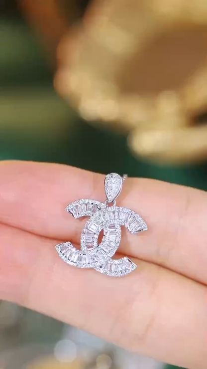 18k gold pendant with a natural diamond of 0.60ct (chain not included)