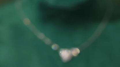 18k Gold Necklace with Flower Design, Natural Diamond 0.45ct