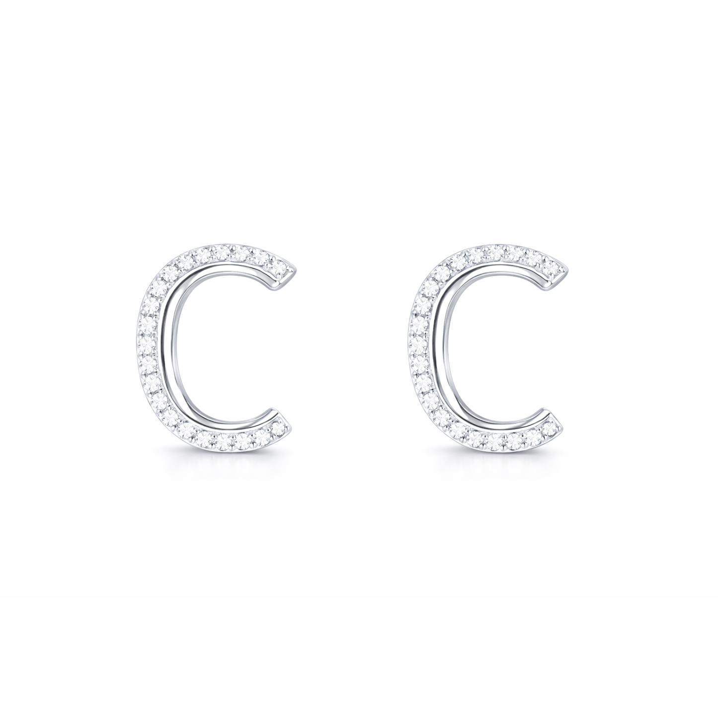 Leaves 18K Gold Natural Diamond Stud Earrings | Cluster-Set 0.24CT Diamonds