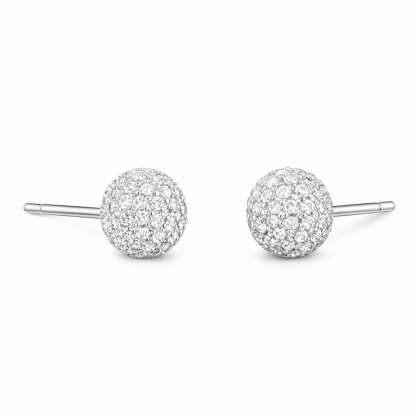18k Gold Earrings Studded with 2.00ct Natural Diamond