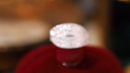 18k gold ring set with a natural diamond; the diamond features a Tapered Baguette cut and weighs 1.00carats.