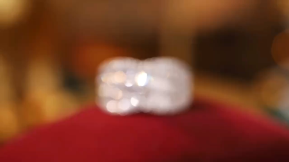 18k gold ring set with a natural diamond; the diamond features a Tapered Baguette cut and weighs 1.10carats.