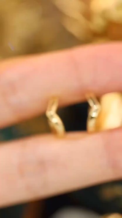 18k gold earrings