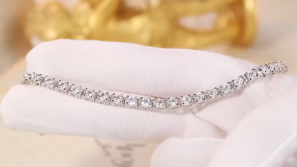 10k gold Eternal Sparkle · 6ct Full Diamond Tennis Bracelet