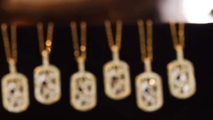 18k Gold Necklace with 0.28ct Natural Diamond