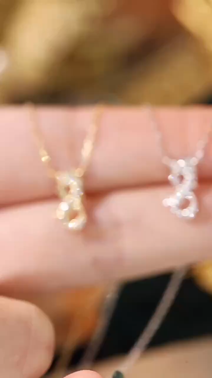 18k Gold Necklace, Chinese Cultural Elements Zodiac Series – Dragon, Natural Diamond 0.10ct Chinese Zodiac