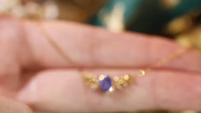 18k Gold Bracelet with Sapphire and 0.85ct Diamond