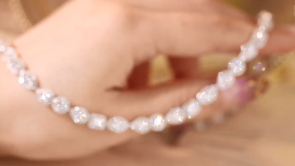 10k gold Eternal Glory · 14ct Full Pavé Lab Grown Diamond Necklace