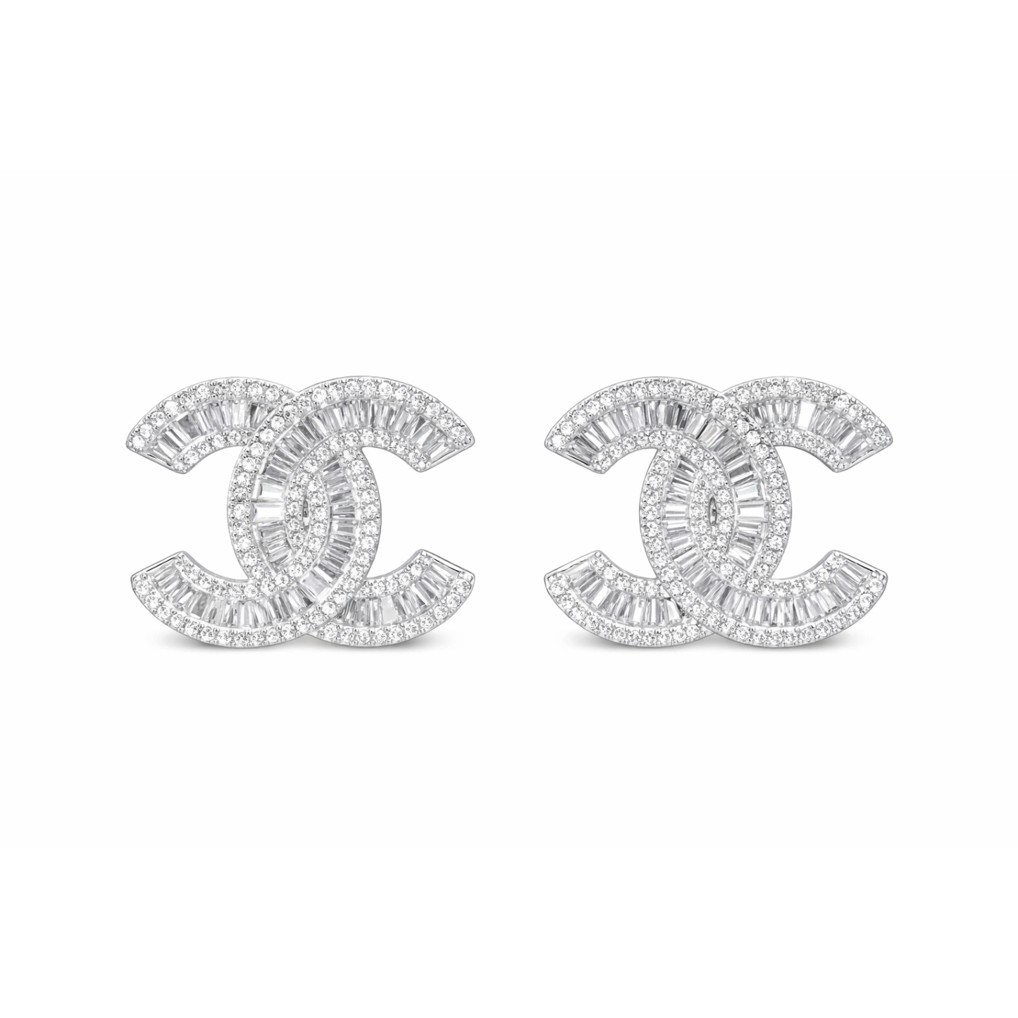 Leaves 18K Gold Natural Diamond Stud Earrings | Cluster-Set 0.24CT Diamonds