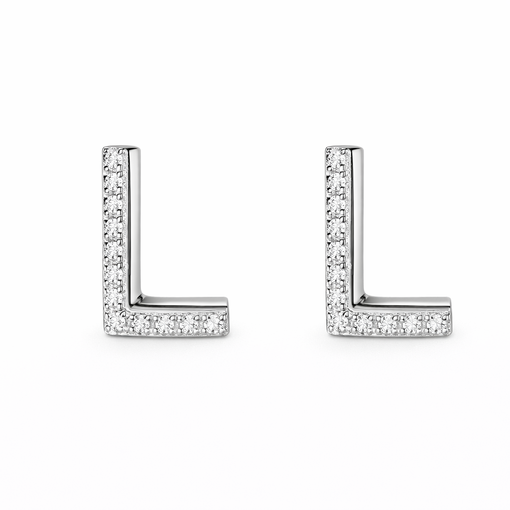 Leaves 18K Gold Natural Diamond Stud Earrings | Cluster-Set 0.24CT Diamonds