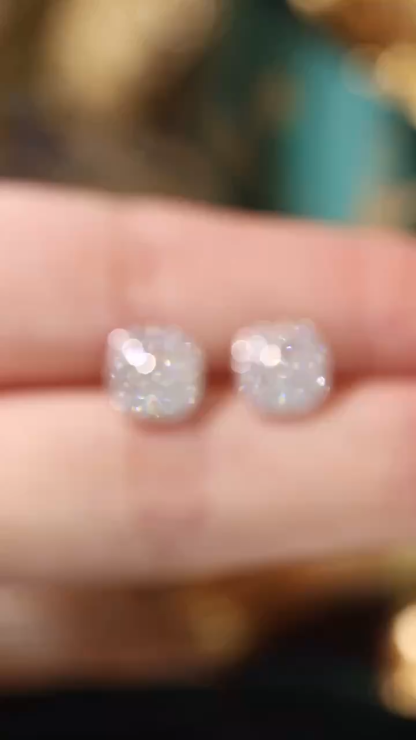 18k Gold Earrings  Natural Diamond 0.32ct