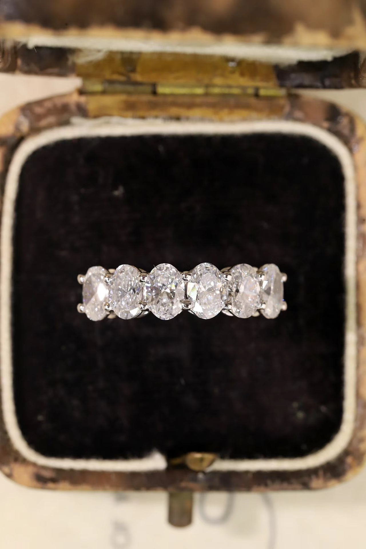 Antique Engraved Floral Engagement Ring