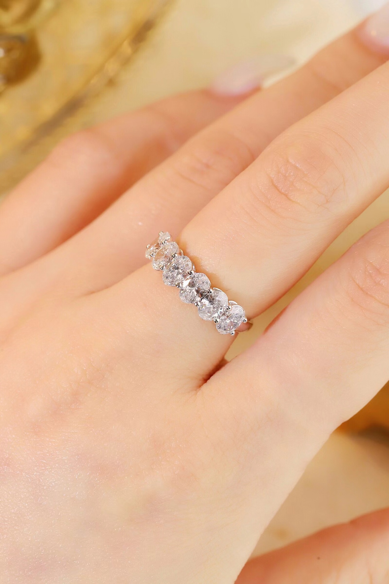 Antique Engraved Floral Engagement Ring