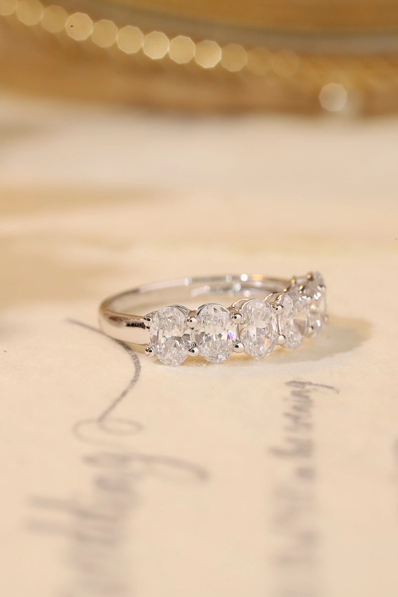 Antique Engraved Floral Engagement Ring