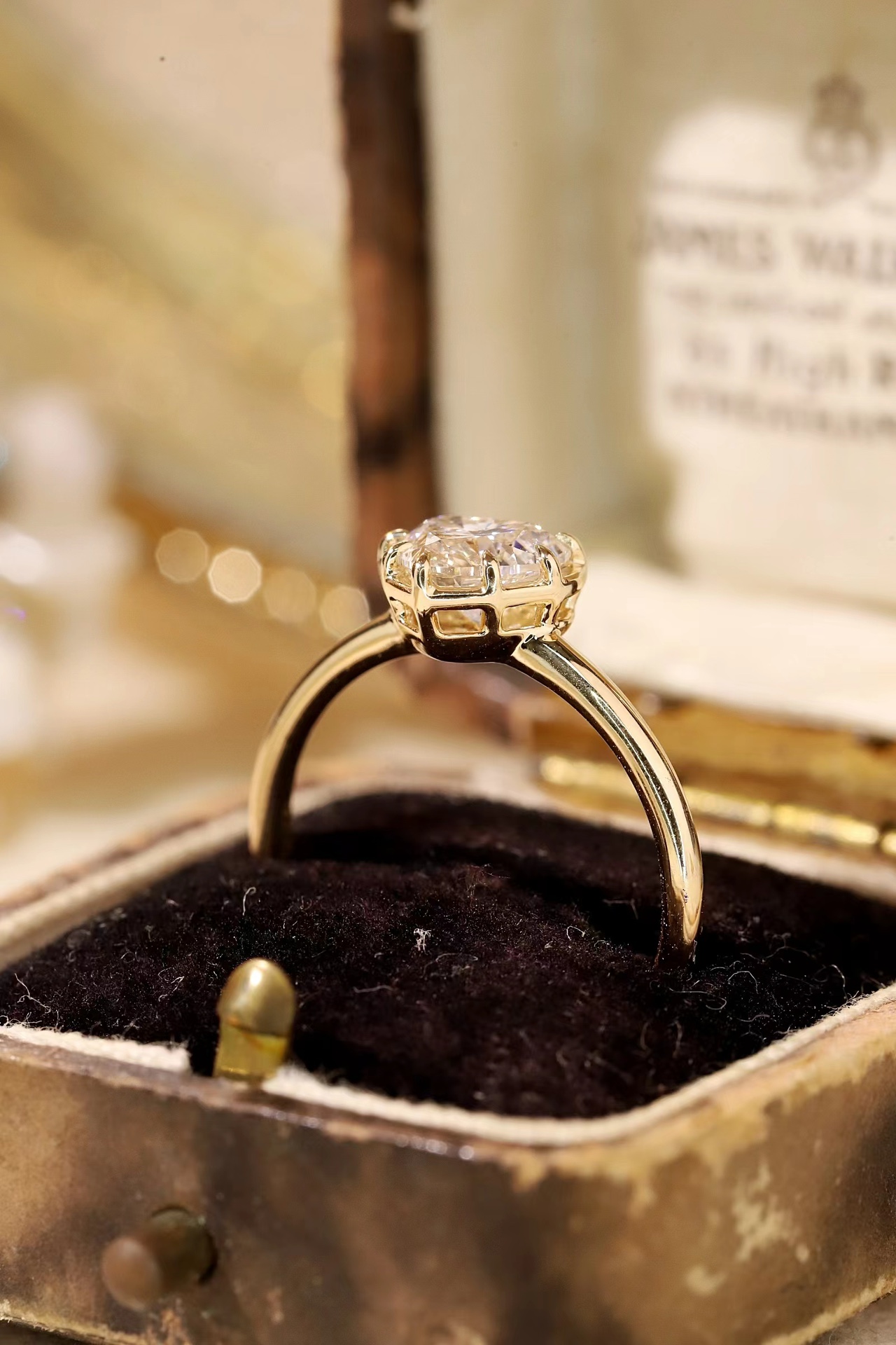 10K Gold Radiant Love · 1ct Heart Cut Lab Grown Diamond Ring