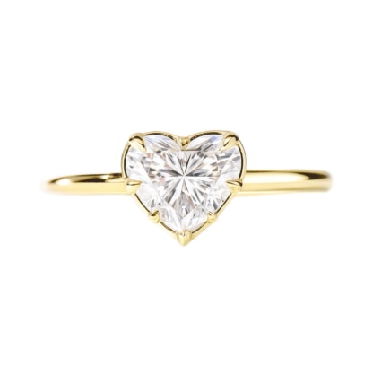 10K Gold Radiant Love · 1ct Heart Cut Lab Grown Diamond Ring
