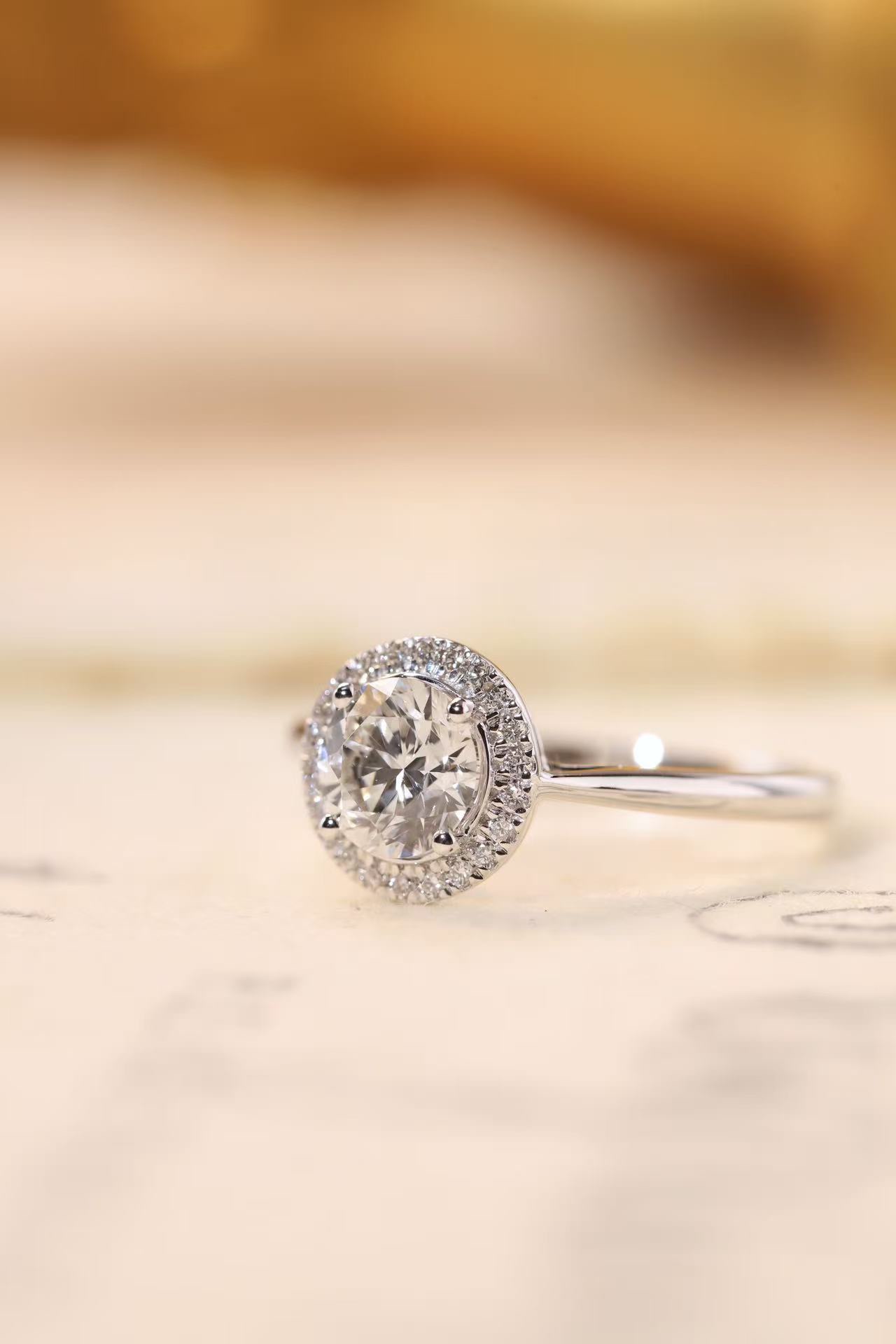 Eternal Grace · 1ct Lab Grown Diamond Halo Ring